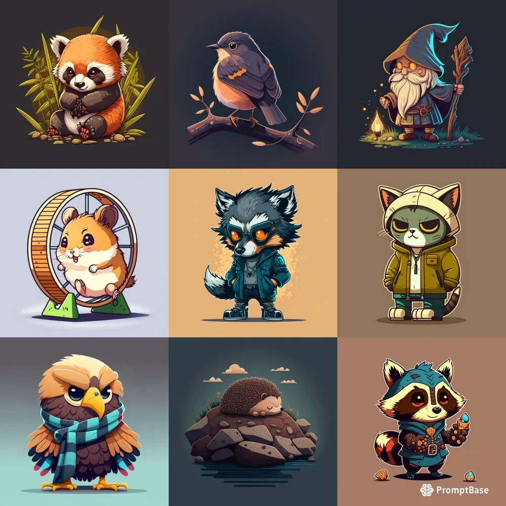 Chibi Cartoon Illustrations