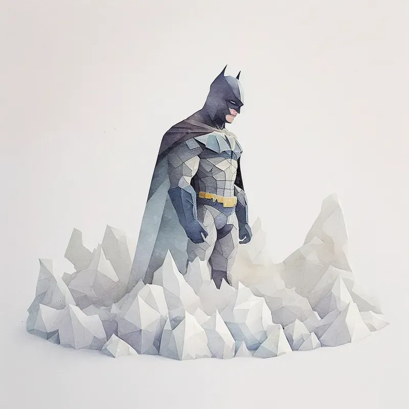 Watercolour Polygon Designs