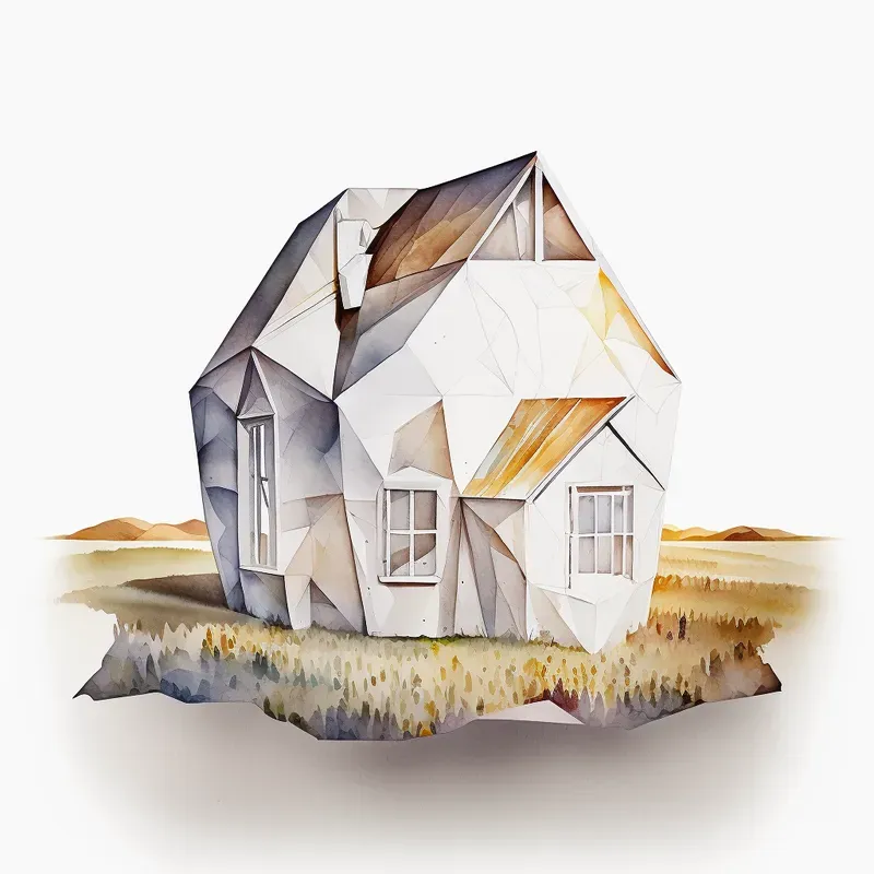 Watercolour Polygon Designs