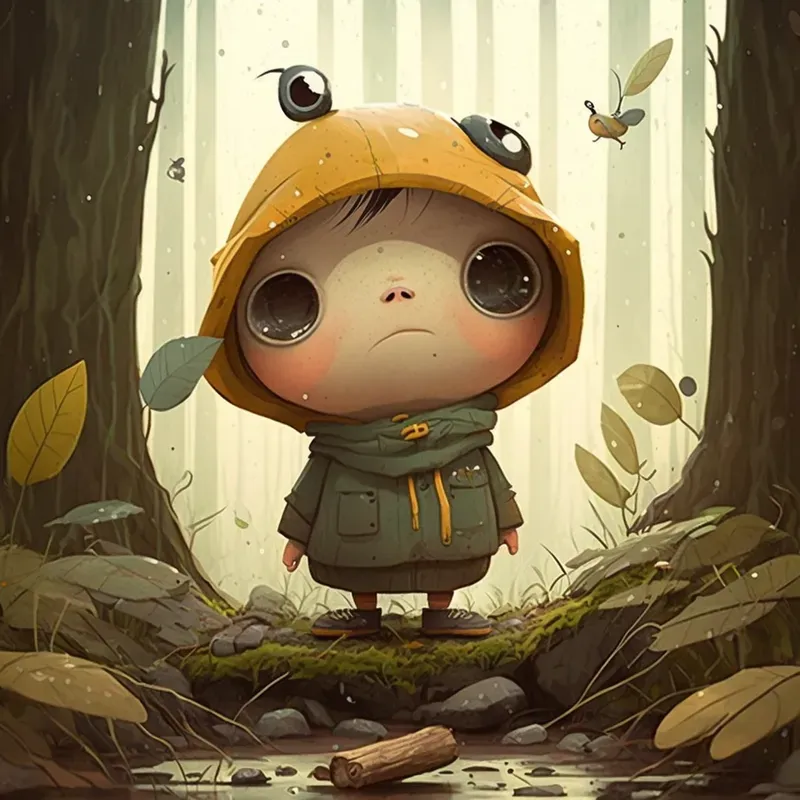Cute Big Eyed Characters