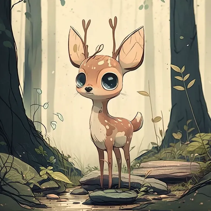 Cute Big Eyed Characters