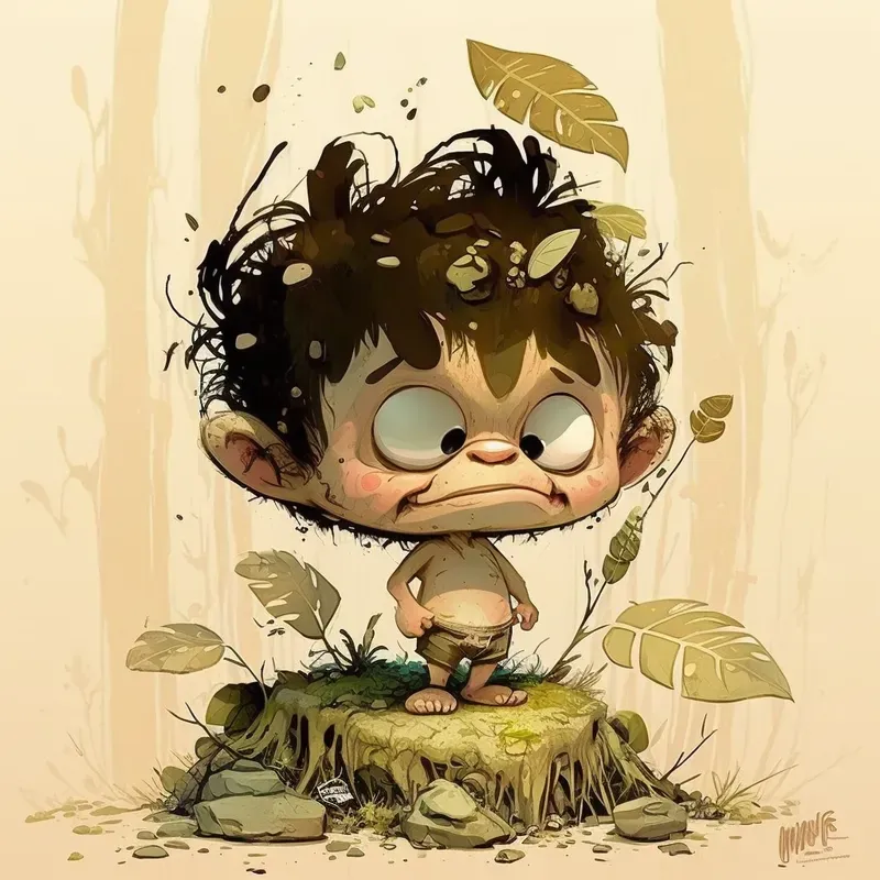 Cute Big Eyed Characters