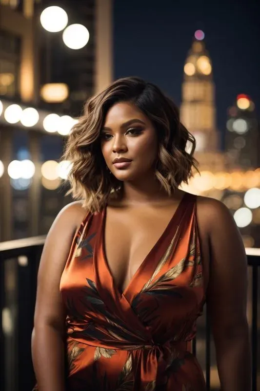 Realistic Plus Size Model Photographs