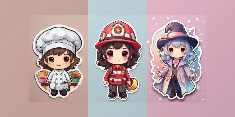 Cute Professional Kawaii Stickers generated by undefined