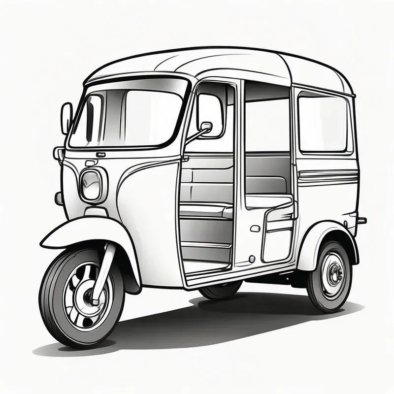 Vehicle Safari Coloring Pages