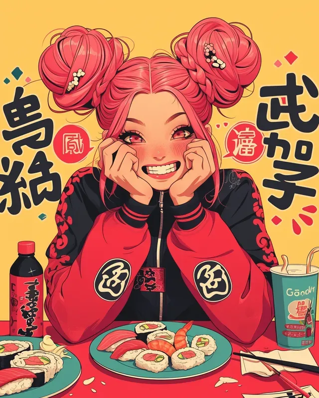 Vibrant Dynamic Manga Style