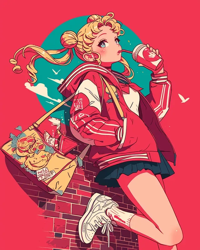 Vibrant Dynamic Manga Style