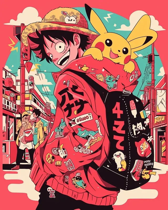 Vibrant Dynamic Manga Style