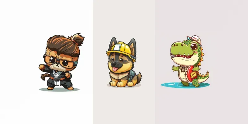 Career Animals Stickers generated by undefined