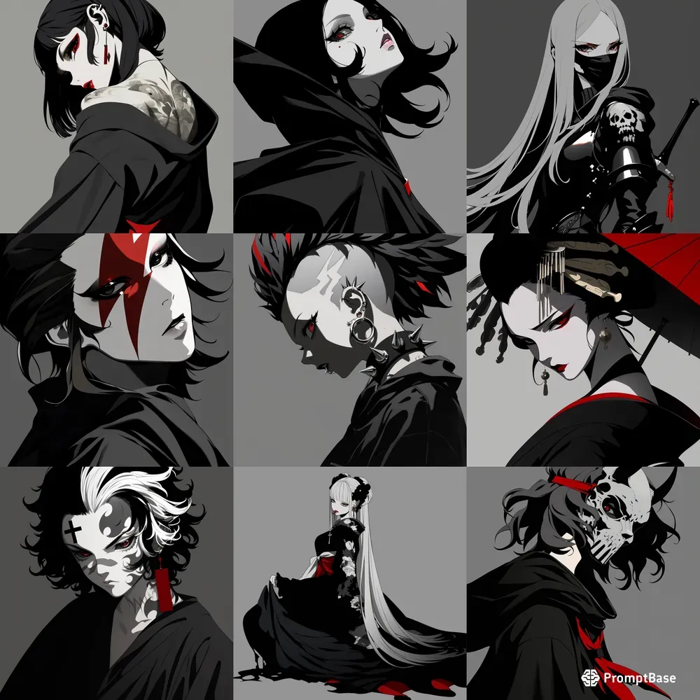 Anime Gothic Characters