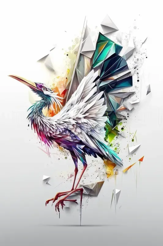 Colorful Origami Graphic Designs