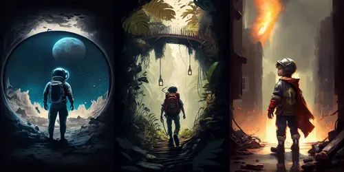 Dynamic 2D Art Illustrations Realism generated by midjourney