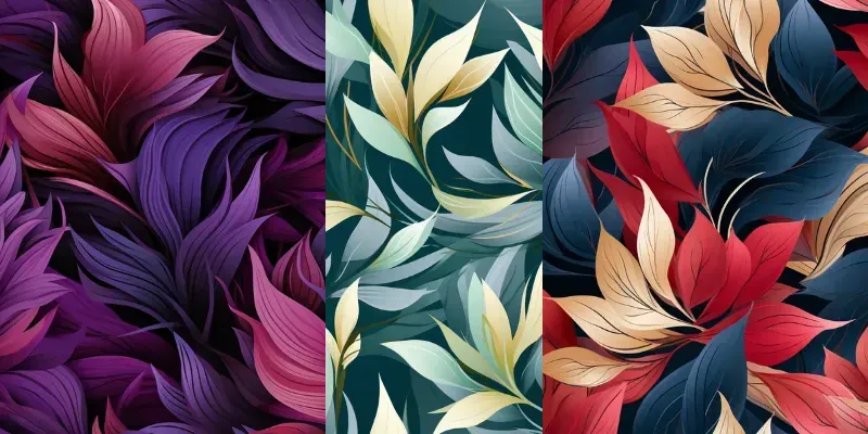 Leaves Seamless Patterns generated by undefined