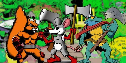Comic Book Animal Warriors generated by dalle