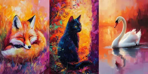 Colorful Brushstrokes generated by midjourney