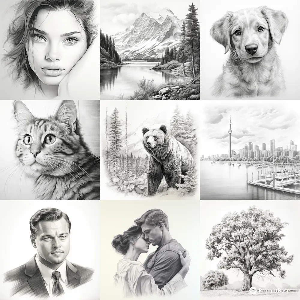 Simple Pencil Sketches