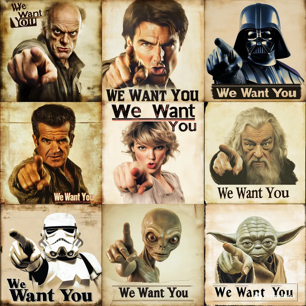 We Want You Posters