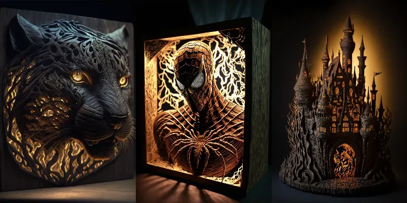Wood Art Boxes generated by undefined