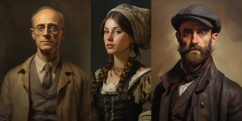 Historical Portraits generated by undefined
