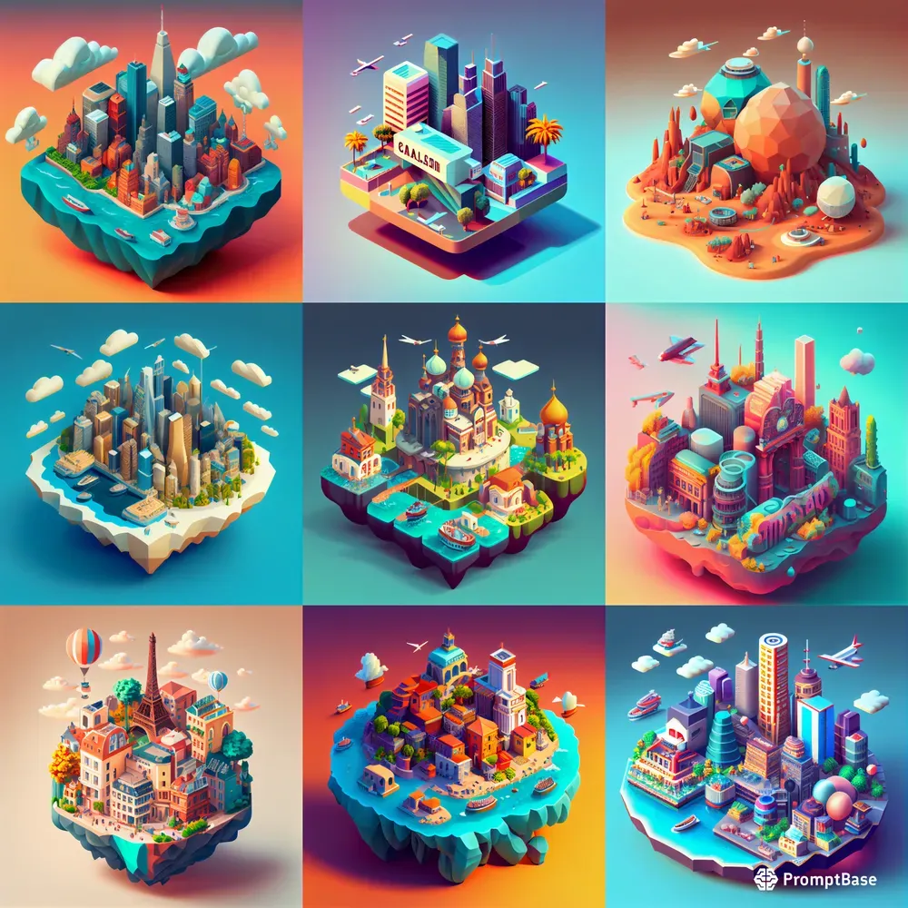 Tiny Floating Islands As Game Assets