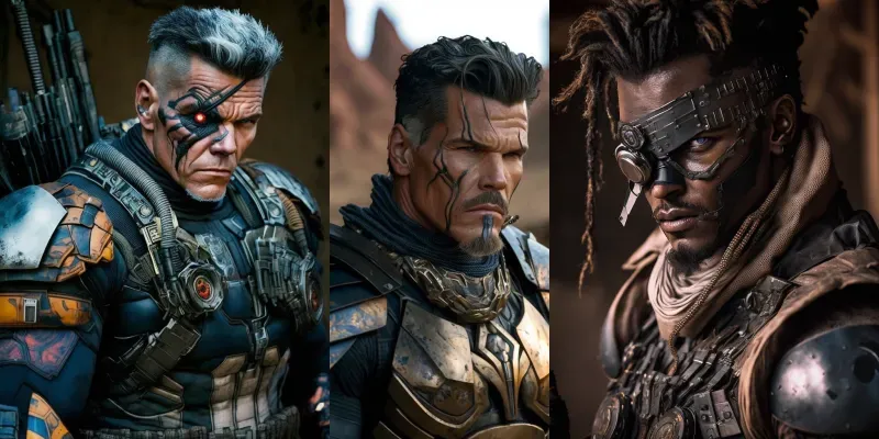 Sci-fi Photo Realistic Character Renders generated by undefined