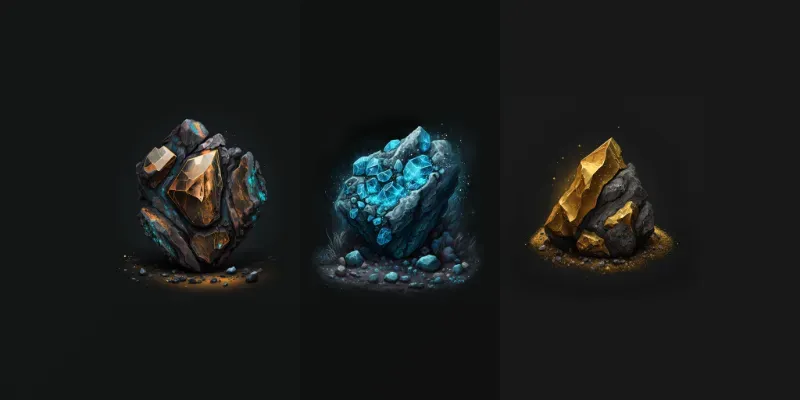 Mining Ore Assets generated by undefined