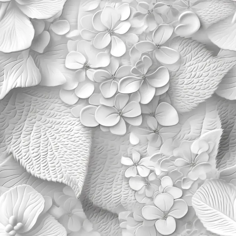3D Flowers Repeating Patterns