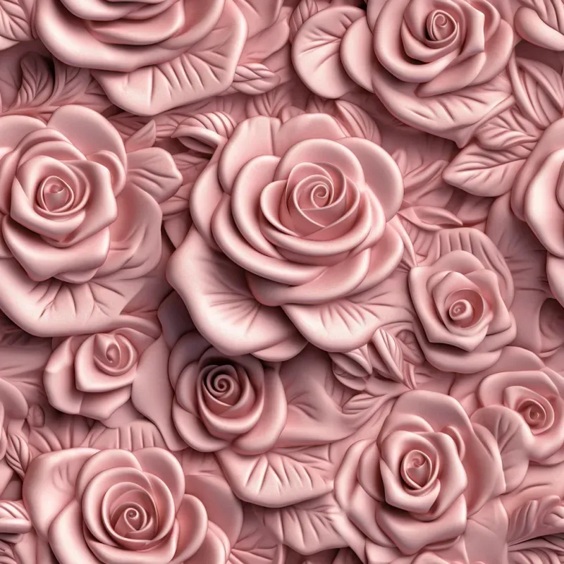 3D Flowers Repeating Patterns