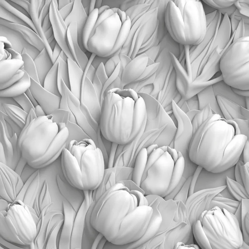 3D Flowers Repeating Patterns
