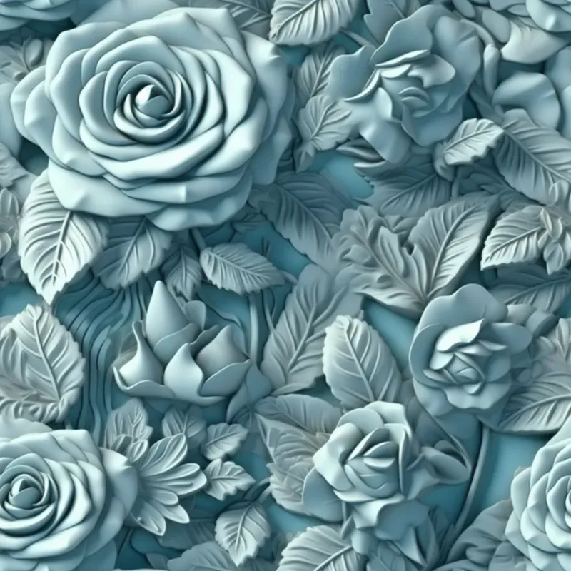 3D Flowers Repeating Patterns