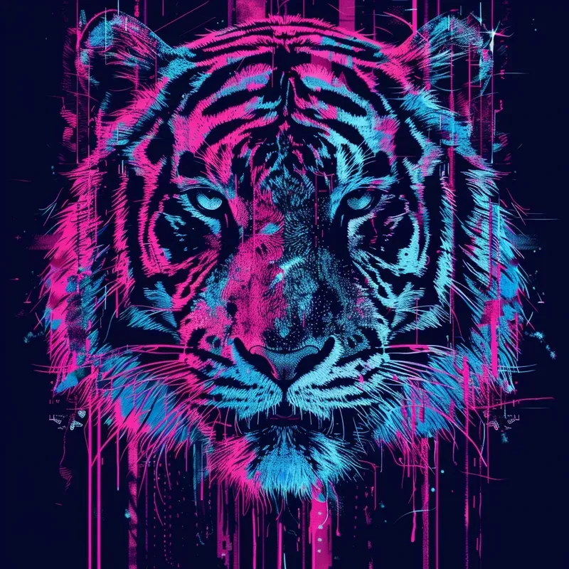 Neon Cyberpunk Tee Tshirt Designs