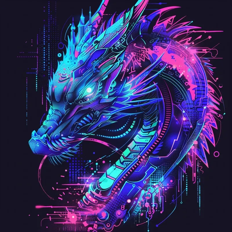Neon Cyberpunk Tee Tshirt Designs