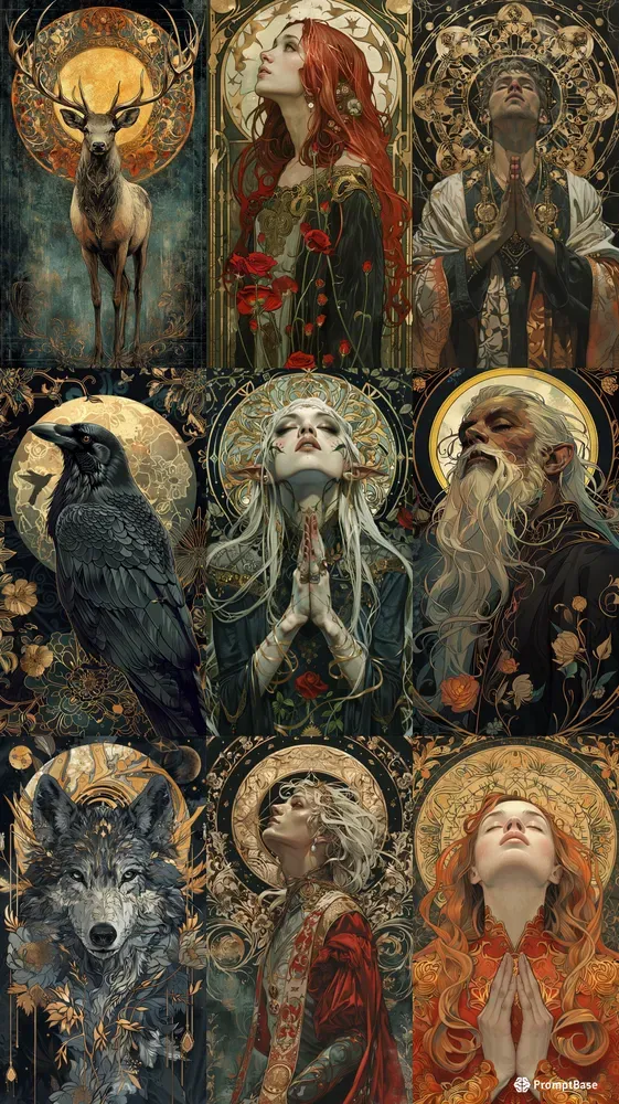 Table Game Tarot Card Design