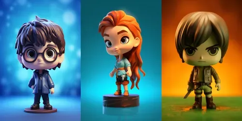 Cute Chibi Figures generated by midjourney