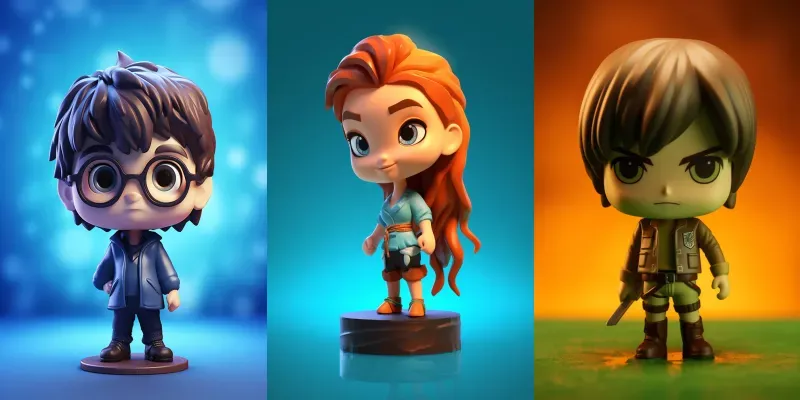 Cute Chibi Figures generated by undefined