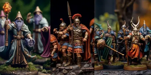 Tabletop Miniatures generated by midjourney