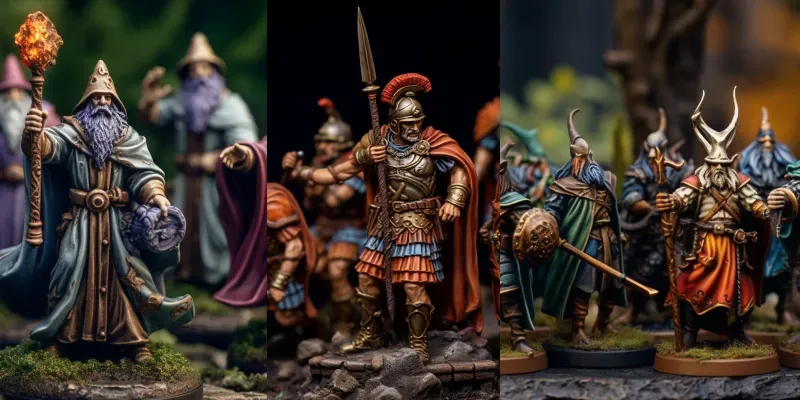 Tabletop Miniatures generated by undefined