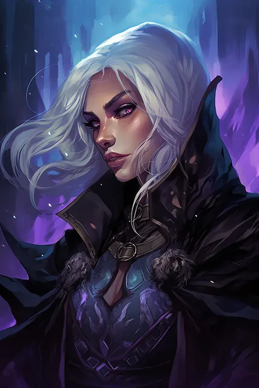 Fantasy Character Portraits Color Painted