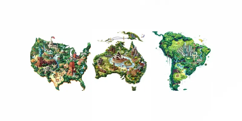 Pokemon Maps Of Countries generated by undefined