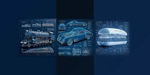 Blueprints generated by midjourney