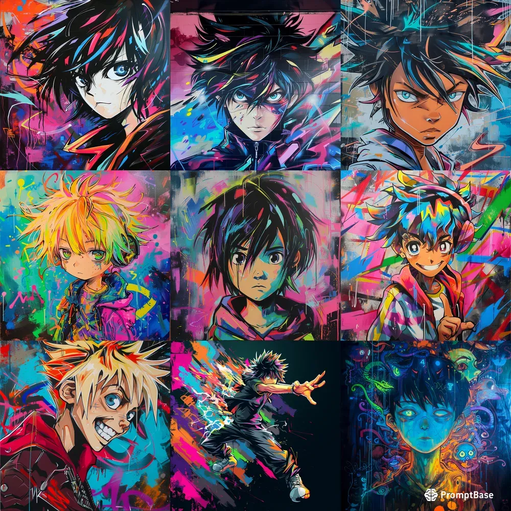 Anime Graffiti Characters