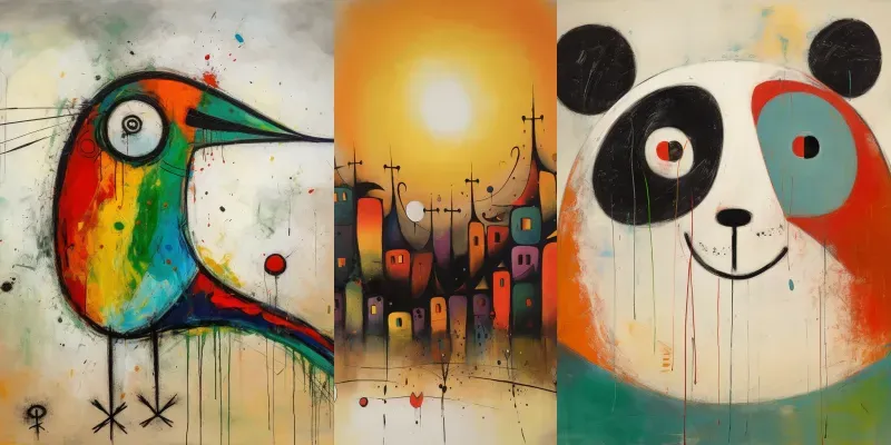 Crazy Art Miro Style generated by undefined