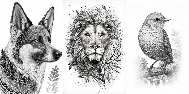 Animal Drawings For Coloring Pages generated by undefined