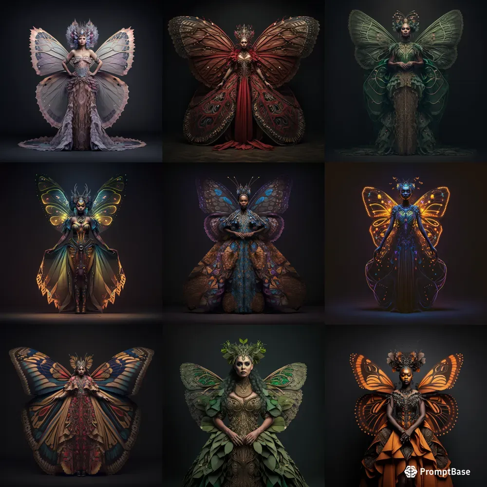 Butterfly Lady Portraits