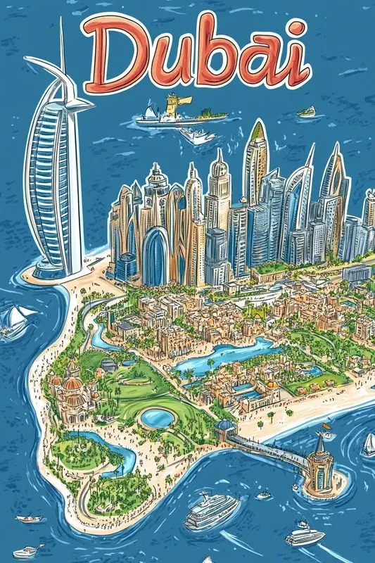 Original Hand Drawn City Maps