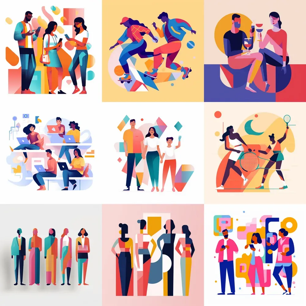Big Tech Corporate Art Style