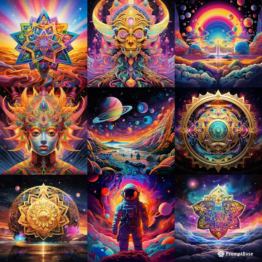 Peter Max Psychedelic Fusion Art