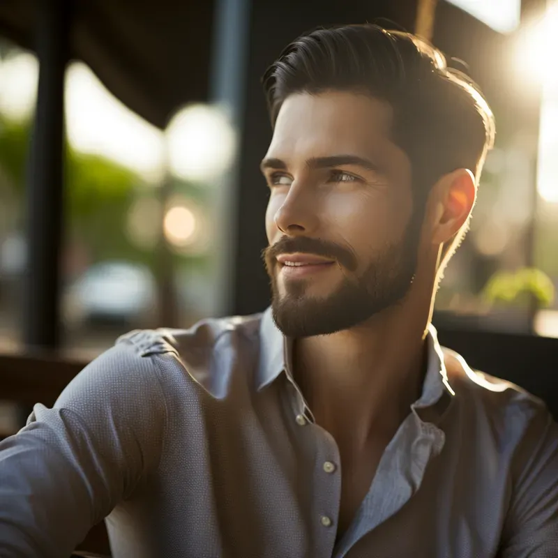 Realistic Male Model Portraits