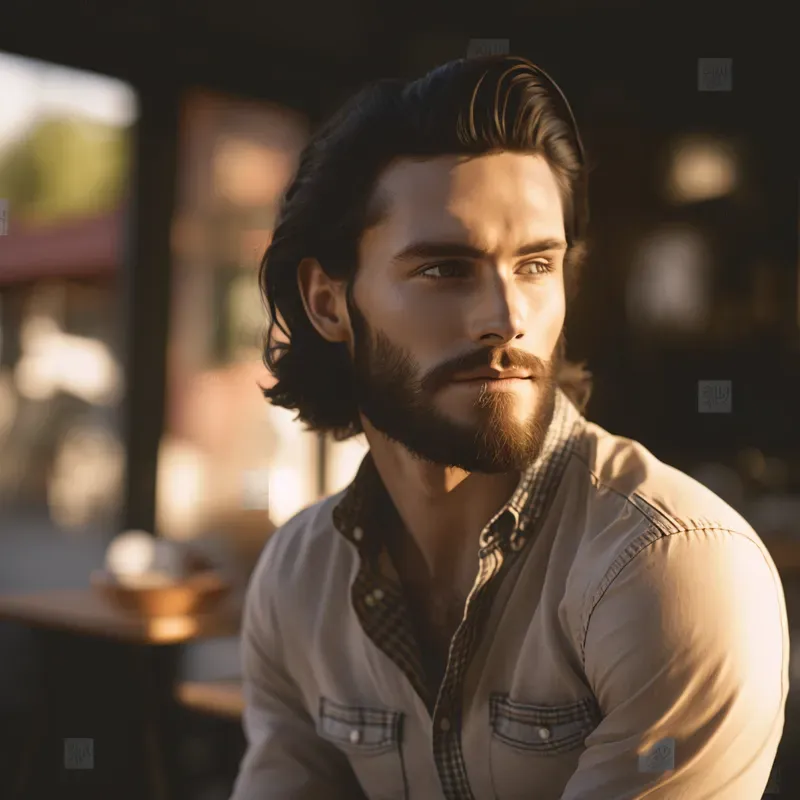 Realistic Male Model Portraits