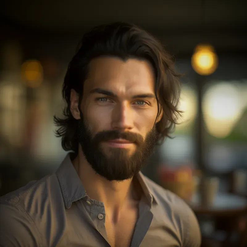Realistic Male Model Portraits